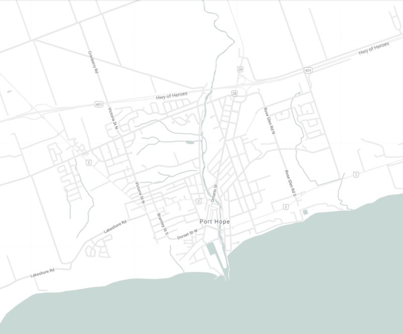 port hope map